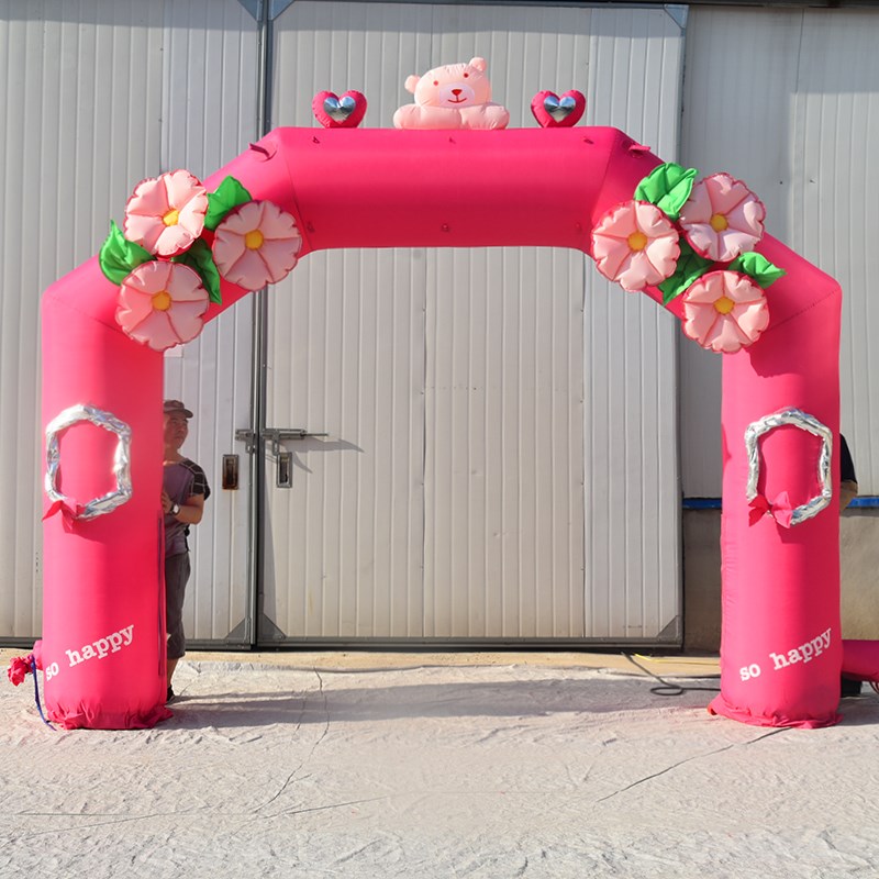 晴隆粉色婚礼拱门